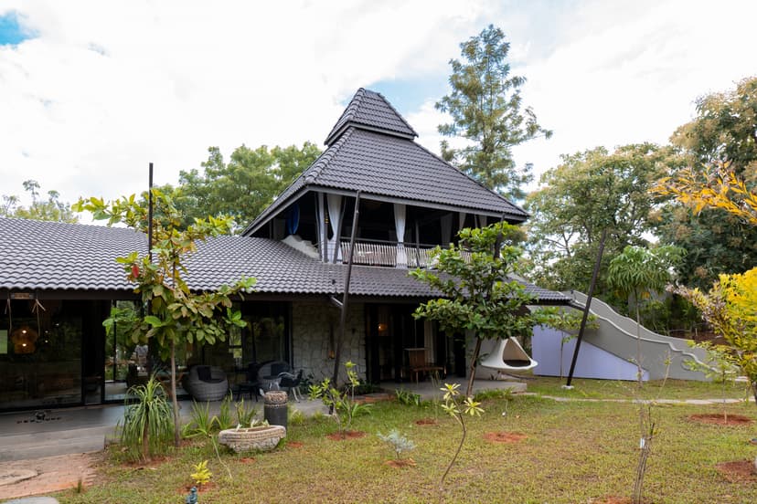 Sravasthi Oria  | 2 BHK Pet-Friendly Forest-View Villa With Private Jacuzzi,  Shared Sunken Fire Pit & Garden