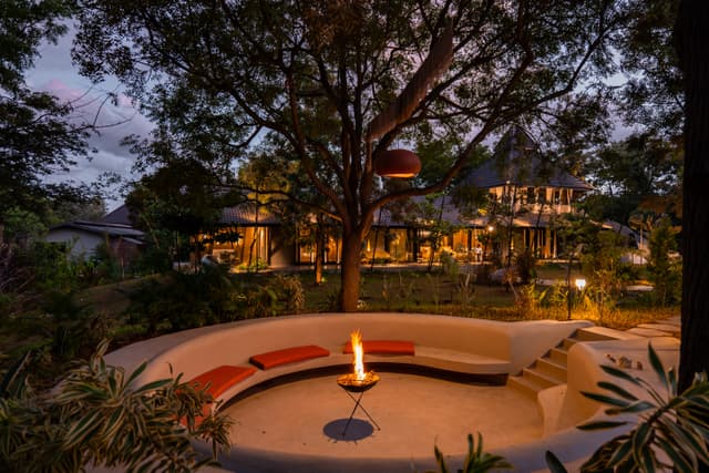 Sravasthi Oria  | 2 BHK Pet-Friendly Forest-View Villa With Private Jacuzzi,  Shared Sunken Fire Pit & Garden, 4