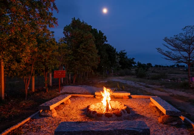 Lake House of M | Pet-Friendly Geodesic Dome Cottage With Private Jacuzzis, Shared Hammock, Games Pavilion, Alfresco Dining & Fire Pit, 3