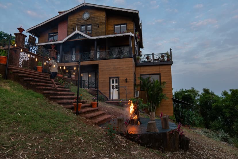 The Cowboy Castle | 7 BHK Hill Villa with Valley & Dam Views, Lawn, Gazebo & Gaming Room