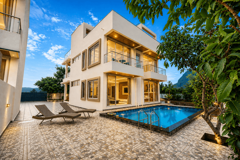 RK Villa | 4-BHK Hideaway with Private Pool, Sit-Out & 360° Panoramic Views, Close to Korigad Fort