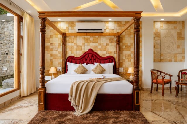 Maharaj Secret Escape | Luxury Pet-Friendly Room with Private Balcony, Hill Views, Shared Pool Table & Restaurant, 4