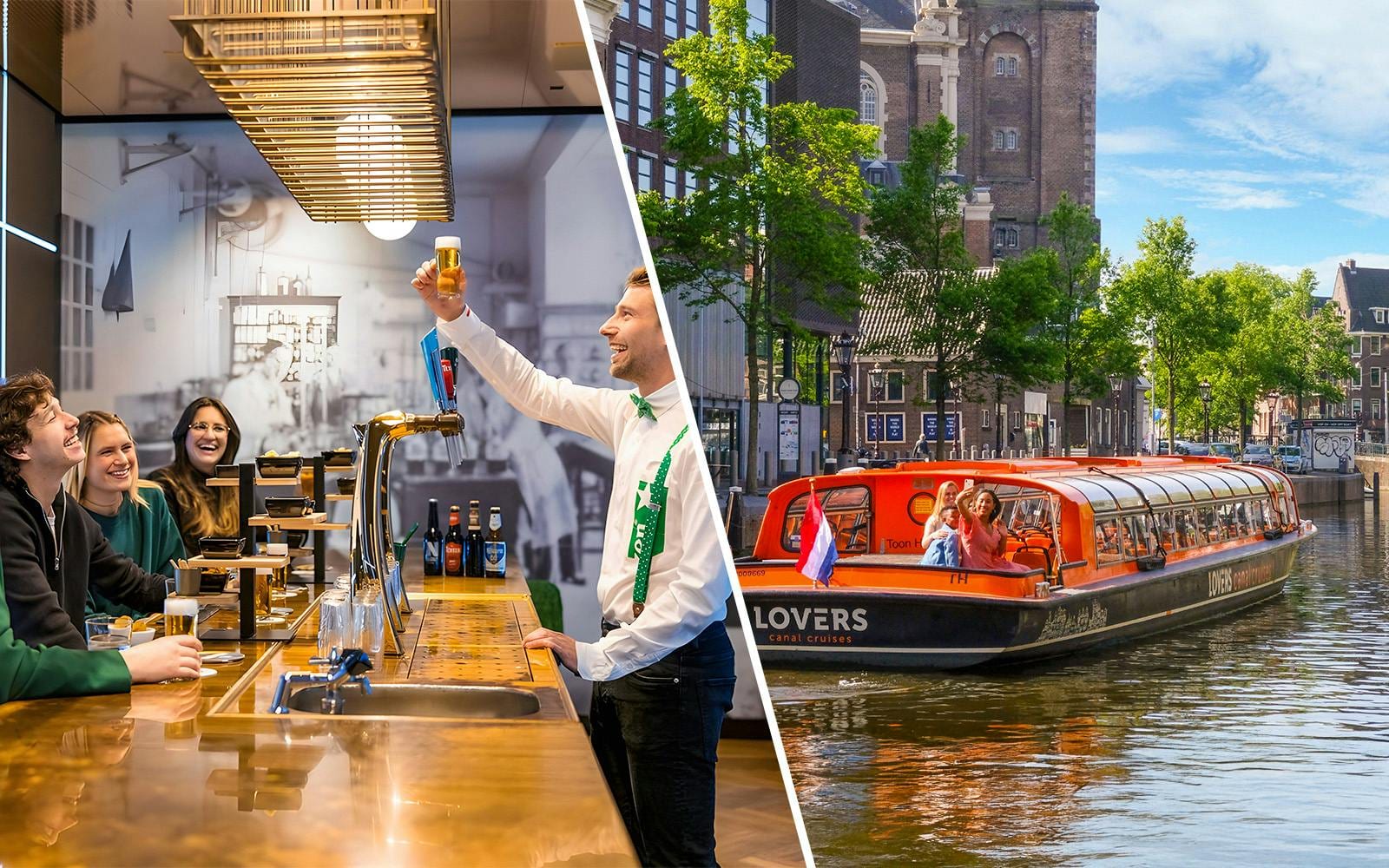 Combo: Heineken Experience Entry with Drinks and 1-Hour Canal Cruise